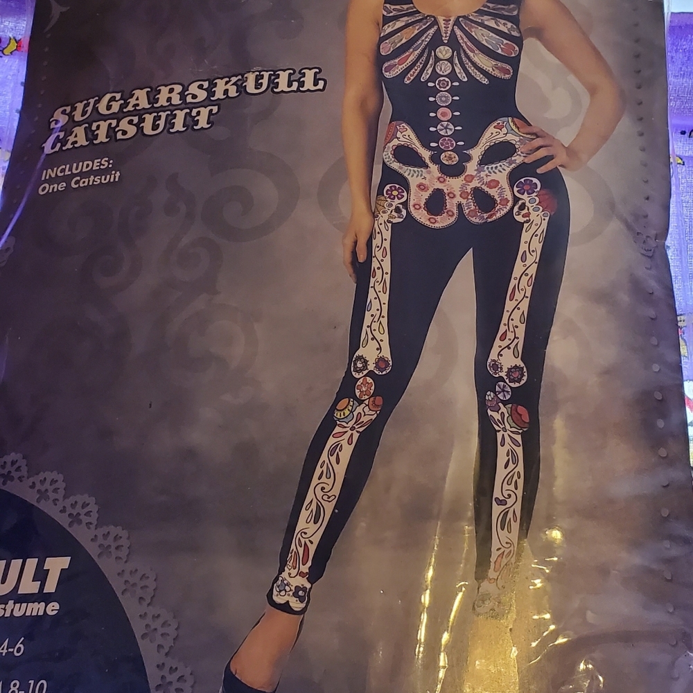 Skeleton one piece jumpsuit